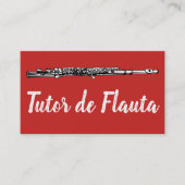 Carte De Visite Tutor de Flauta (Devant)