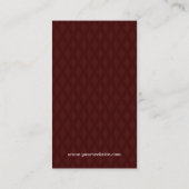 Carte De Visite Tutor de langue - Style de grunge rétro (Dos)