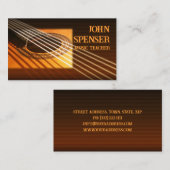 Carte de visite Tutor de musique guitare (Devant / Derrière)