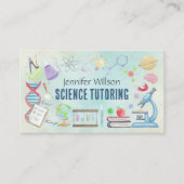 Carte De Visite Tutorat en science - Professeur d'aquarelle art (Devant)