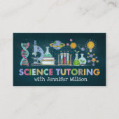 Carte De Visite Tutorat en science - Professeur d'aquarelle art (Devant)