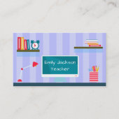 Carte De Visite Tutorat enseignant Blue Trendy (Devant)