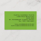 Carte De Visite Tuxedo Art Déco Moderne (Dos)