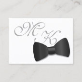 Carte De Visite Tuxedo Mariage Bow Cravate Enregistrer Le Date Pac (Devant)