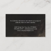 Carte De Visite Tuyau en bois | Traditionel (Dos)