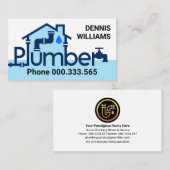 Carte De Visite Tuyaux de plomberie Creative Home (Devant / Derrière)