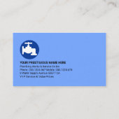 Carte De Visite Tuyaux de plomberie Signalisation Eau de fuite (Dos)