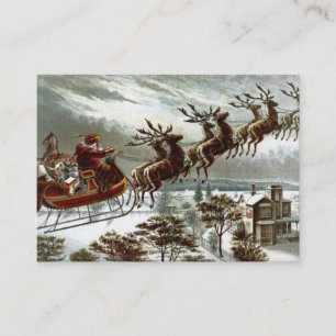 Carte De Visite Twas la nuit avant Noël