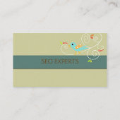 Carte De Visite Tweeter Blue Bird/Marketing Business (Dos)