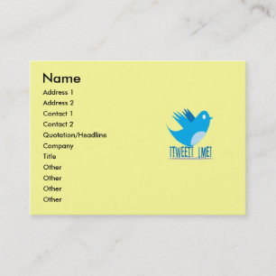 Carte de visite Twitter