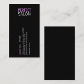 Carte De Visite Type centré (violet) (Devant / Derrière)