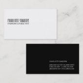 Carte De Visite Type coupe (Devant / Derrière)