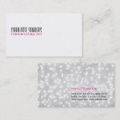 Carte De Visite Type de coupe (bokeh) (Devant / Derrière)