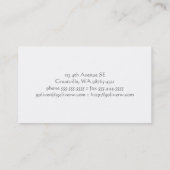 Carte De Visite Type Machine d'écriture (Dos)
