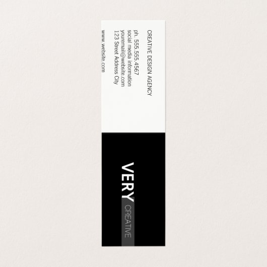 Carte De Visite Type mixte | Moderne (Extérieur déplié)