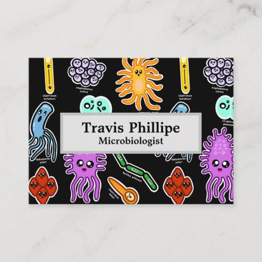 Carte De Visite Types de bactéries (Devant)