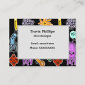 Carte De Visite Types de bactéries (Dos)