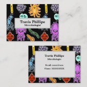 Carte De Visite Types de bactéries (Devant / Derrière)