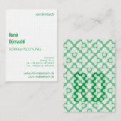 Carte De Visite Typografische Visitenkarten (Devant / Derrière)