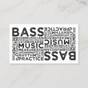 Carte De Visite Typographie basse