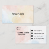 Carte de visite typographie créative (Devant / Derrière)