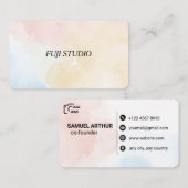 Carte de visite typographie créative (Devant / Derrière)