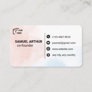 Carte de visite typographie créative