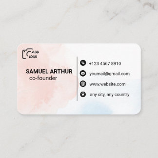 Carte de visite typographie créative