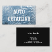 Carte De Visite Typographie de glace gelée créative Détail automat (Devant / Derrière)