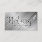 Carte De Visite Typographie de l'agent de signature du prêt notari (Devant)