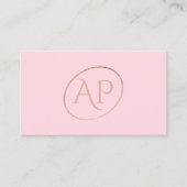 Carte De Visite Typographie de maquillage de cheveux de logo (Devant)