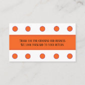 Carte De Visite Typographie de Merci multilingue Loyalty Punch (Dos)