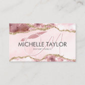 Carte De Visite Typographie de Monogramme moderne notaire professi (Devant)