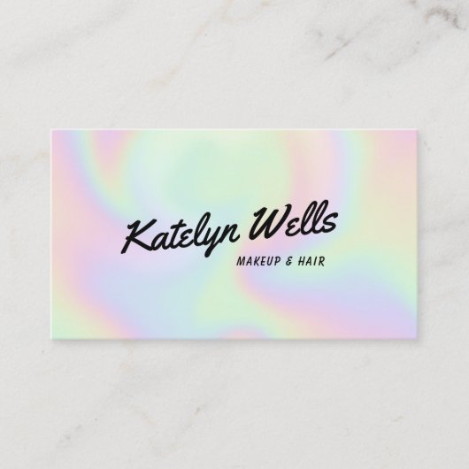 Carte De Visite Typographie de script manuscrite rouge rétro rose (Devant)