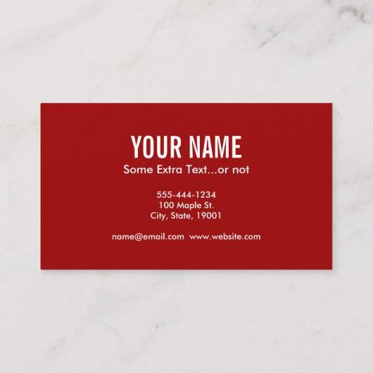 Carte De Visite Typographie des flux (Dos)