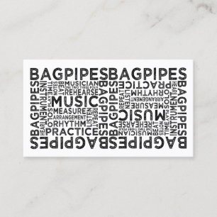 Carte De Visite Typographie des tuyaux