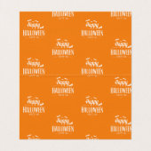 Carte De Visite Typographie d'Halloween (Intérieur déplié)