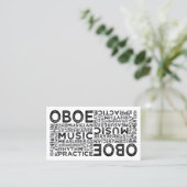 Carte De Visite Typographie d'Oboe (Debout devant)