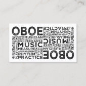 Carte De Visite Typographie d'Oboe (Devant)