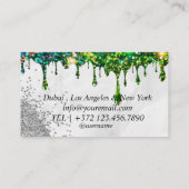 Carte De Visite Typographie du bouillon Salon d'Eyebrow Microbladi (Dos)