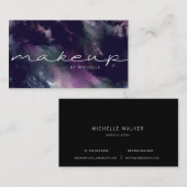 Carte De Visite Typographie élégante d'un trait de pinceau moderne (Devant / Derrière)