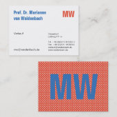 Carte De Visite Typographie élégante et audacieuse (Devant / Derrière)