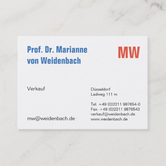Carte De Visite Typographie élégante et audacieuse (Devant)