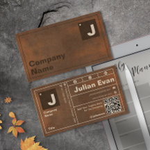 Typographie en fer rouillé en gras Monogramme QR C
