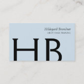 Carte De Visite Typographie et grands Danois (Dos)