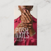 Carte De Visite Typographie Gras Moderne Écriture Calligraphique Q (Devant)