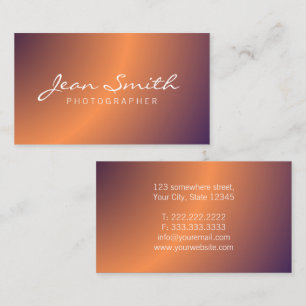 Carte De Visite Typographie minimaliste Élégant Professionnel