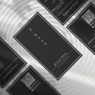 Carte De Visite Typographie minimaliste professionnelle moderne No