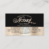 Carte De Visite Typographie Mobile Notaire & Loan Signature Agent  (Devant)