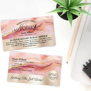 Carte De Visite Typographie Mobile Prêt Notaire Agent Signature Ci